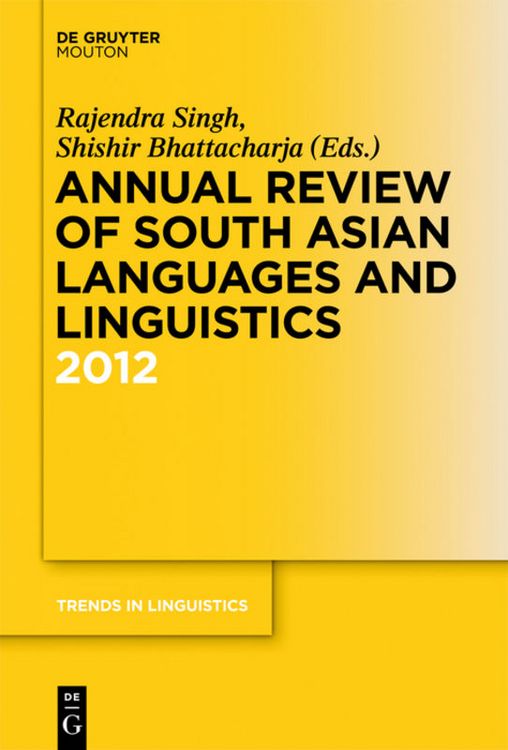 Produktbild: Annual Review of South Asian Languages and Linguistics