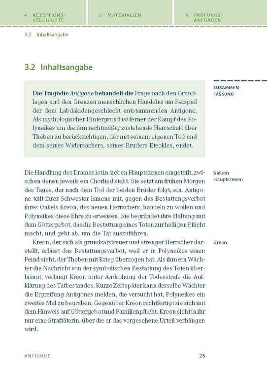 Produktbild: Antigone von Sophokles