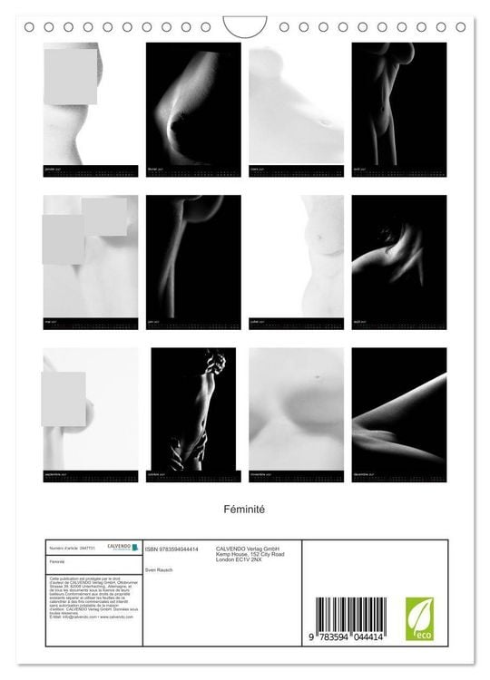 Produktbild: F&eacute;minit&eacute; (Calendrier mural 2027 DIN A4 horizontal), CALVENDO calendrier mensuel