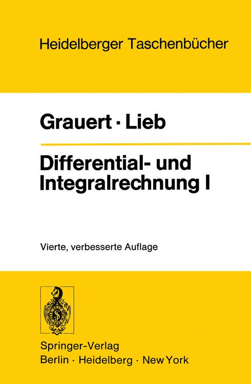 Produktbild: Differential- und Integralrechnung I