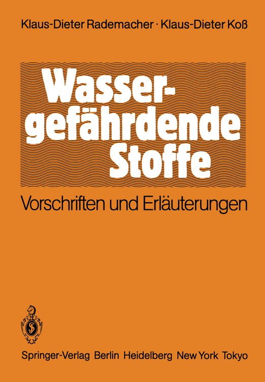 Produktbild: Wassergef&auml;hrdende Stoffe