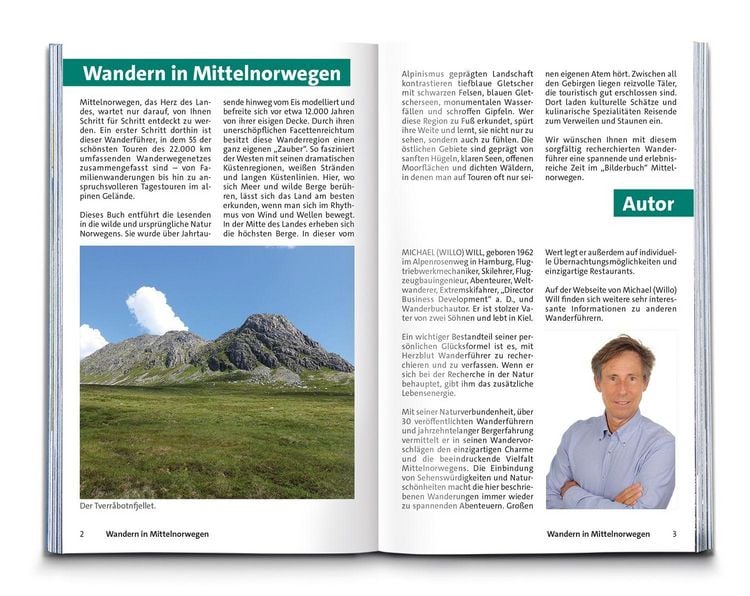 Produktbild: KOMPASS Wanderf&uuml;hrer Norwegen Mitte, von Fylke Tr&oslash;ndelag bis zum Nationalpark Jodalsbreen, 55 Touren mit Extra-Tourenkarte