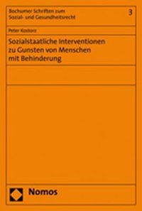Produktbild: Sozialstaatliche Interventionen zu Gunsten von Menschen mit Behinderung