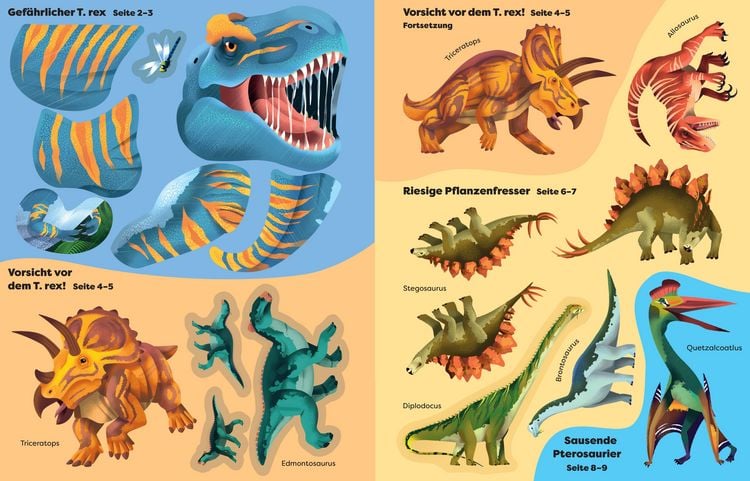 Produktbild: Die gro&szlig;e Sticker-Tierwelt: Dinosaurier
