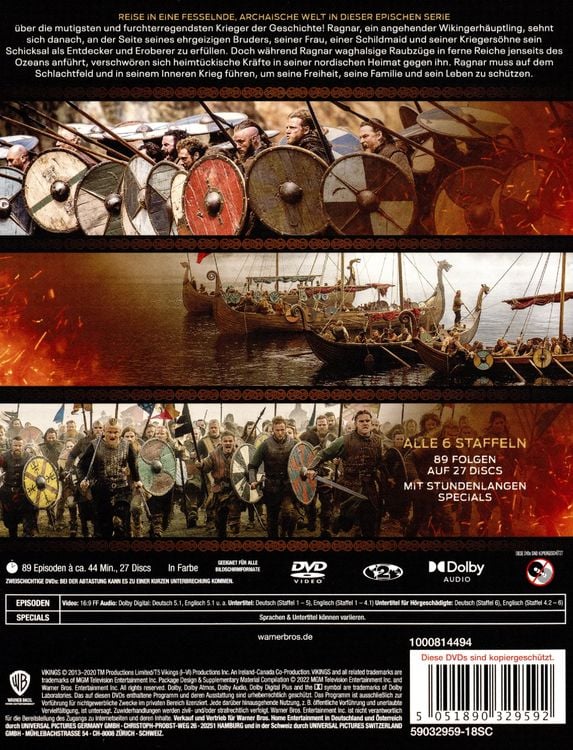 Vikings - Die komplette Serie [27 DVDs]