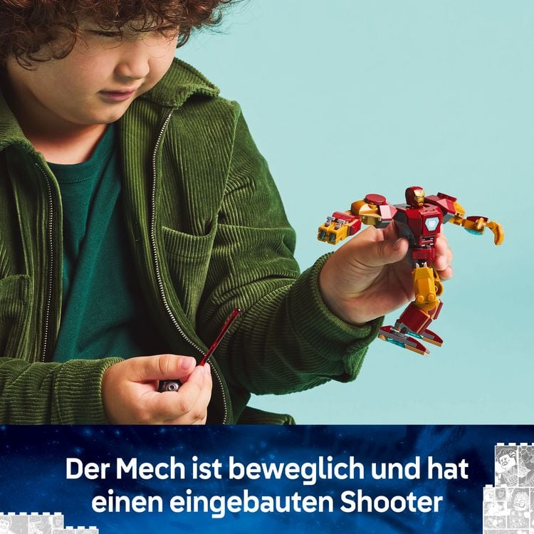Produktbild: LEGO Marvel Iron Man Mech vs. Ultron - Superhelden Spielzeug 76307