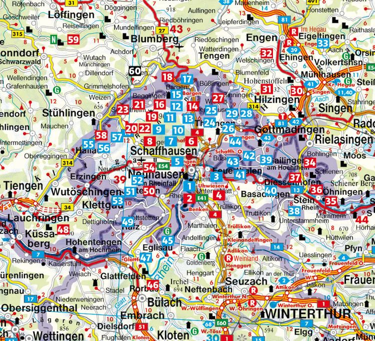 Produktbild: ROTHER Wanderf&uuml;hrer Schaffhausen