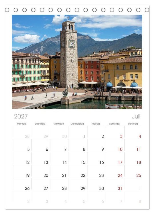 Produktbild: Tischplaner 2027 - Italien - zwischen Dolomiten und Amalfik&uuml;ste (A5 Tischkalender zum Aufstellen) CALVENDO