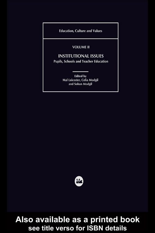 Produktbild: Institutional Issues