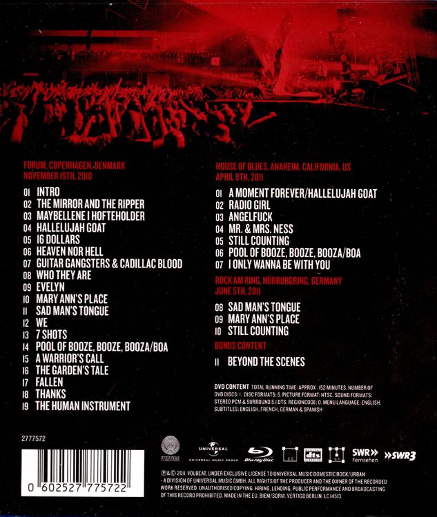 Produktbild: Vollbeat - Live from Beyond Hall/Above Heaven