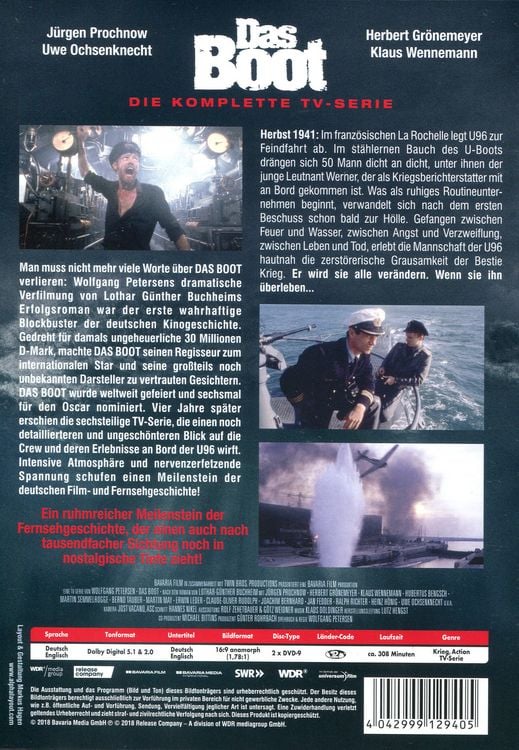 Produktbild: Das Boot - TV-Serie (Das Original) [2 DVDs]
