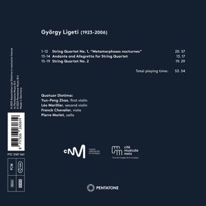 Produktbild: Quatuor Diotima: Metamorphosis Ligeti