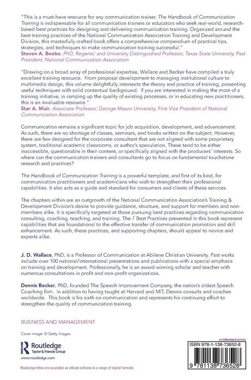 Produktbild: The Handbook of Communication Training