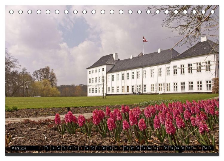 Produktbild: Schl&ouml;sser in D&auml;nemark (Tischkalender 2026 DIN A5 quer), CALVENDO Monatskalender