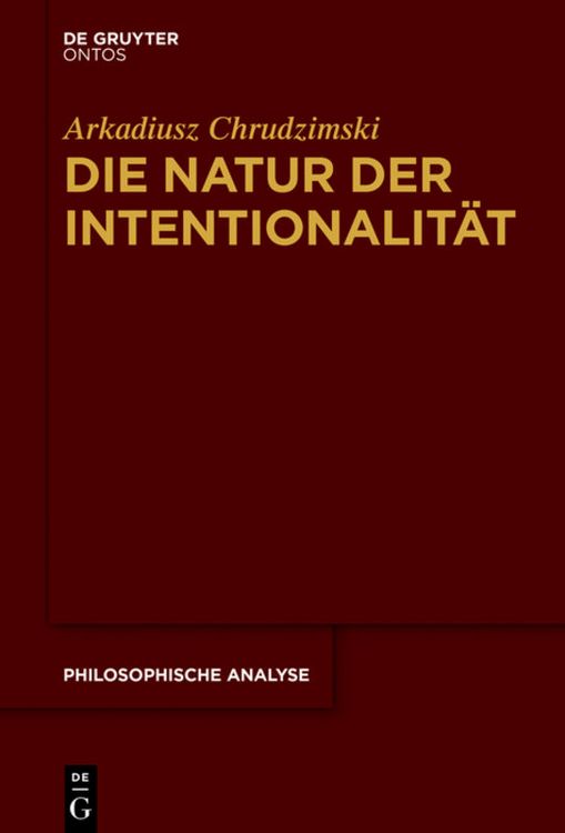 Produktbild: Die Natur der Intentionalit&auml;t