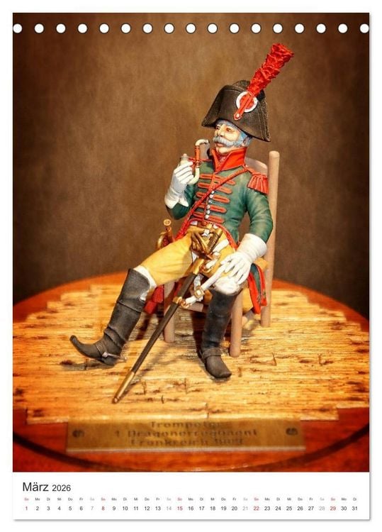 Produktbild: Historische Modellbaufiguren 2026 (Tischkalender 2026 DIN A5 hoch), CALVENDO Monatskalender