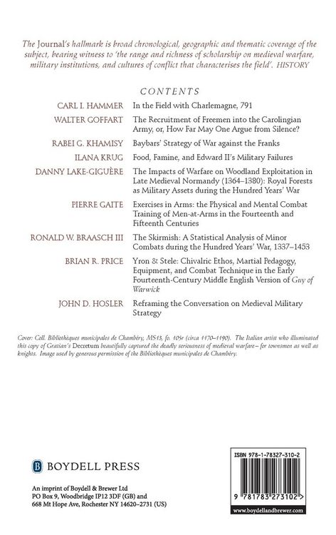 Produktbild: Journal of Medieval Military History