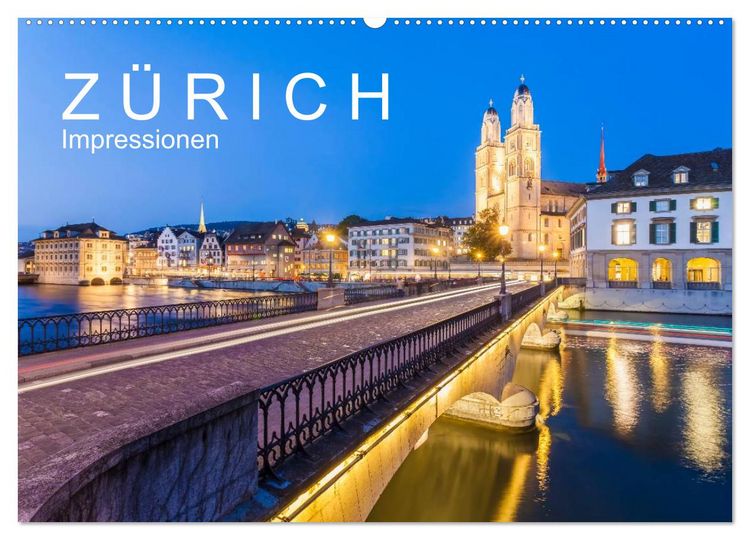 Produktbild: Z &Uuml; R I C H Impressionen (Wandkalender 2026 DIN A2 quer), CALVENDO Monatskalender