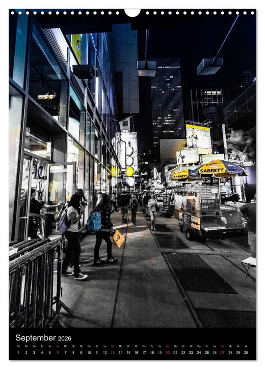 Produktbild: NEW YORK &ndash; street view (Wandkalender 2026 DIN A3 hoch), CALVENDO Monatskalender