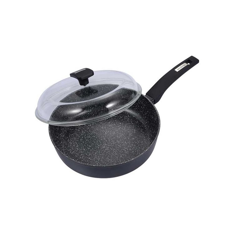 Produktbild: Neuetischkultur Schmorpfanne mit Deckel 28 cm Marble Black