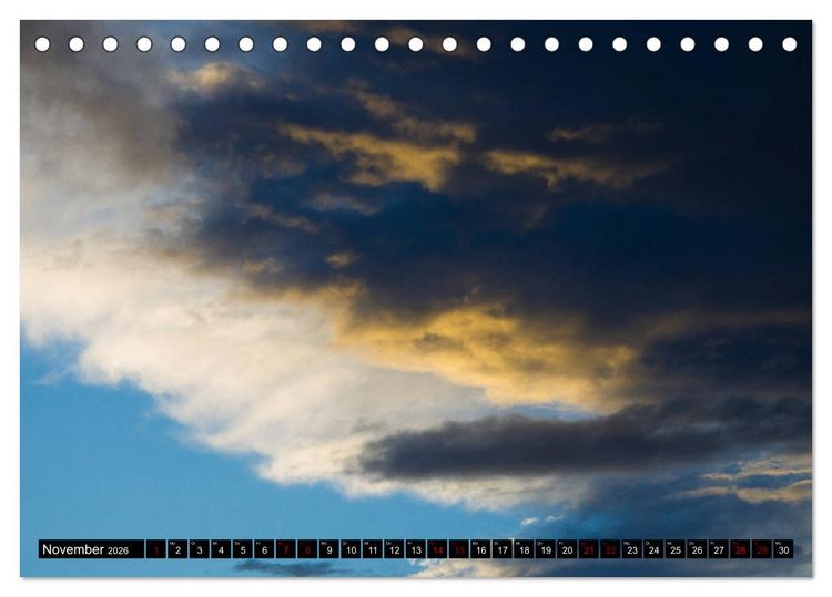 Produktbild: Faszination Wolken (Tischkalender 2026 DIN A5 quer), CALVENDO Monatskalender