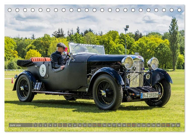 Produktbild: Historischer Rennsport - vom Feinsten (Tischkalender 2026 DIN A5 quer), CALVENDO Monatskalender