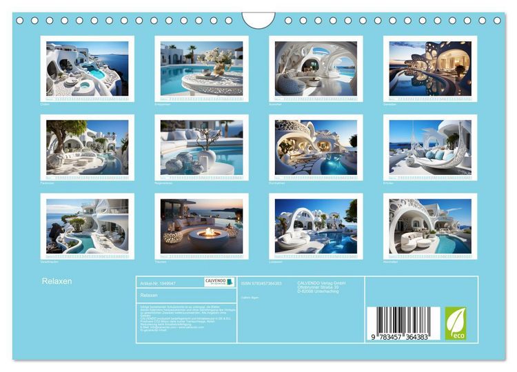 Produktbild: Relaxen (Wandkalender 2026 DIN A4 quer), CALVENDO Monatskalender