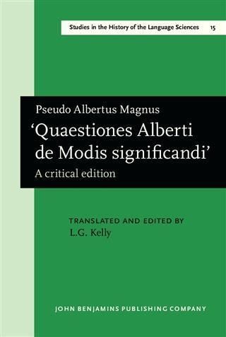 Produktbild: 'Quaestiones Alberti de Modis significandi.'