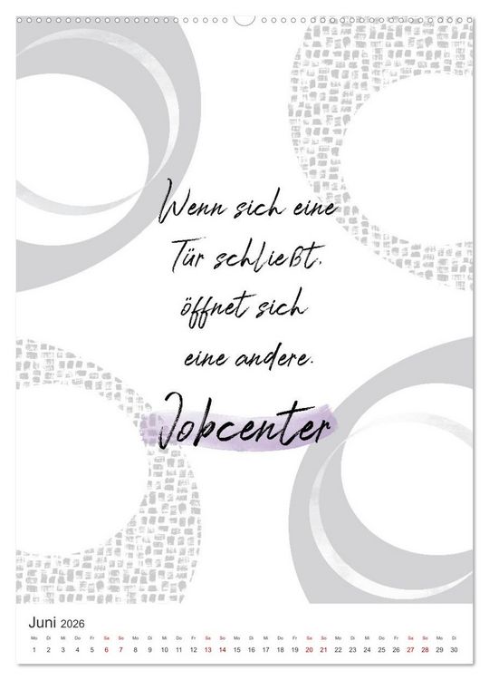Produktbild: Mit Humor durch den Arbeitstag (hochwertiger Premium Wandkalender 2026 DIN A2 hoch), Kunstdruck in Hochglanz
