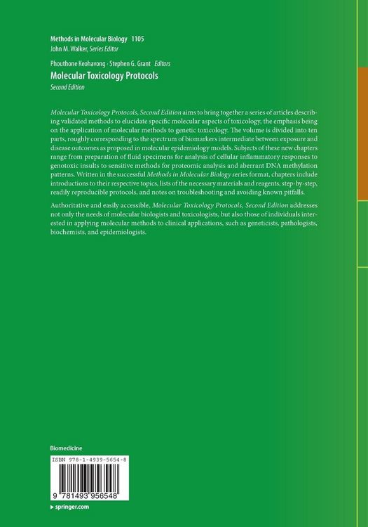 Produktbild: Molecular Toxicology Protocols