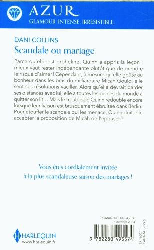 Produktbild: Scandale ou mariage