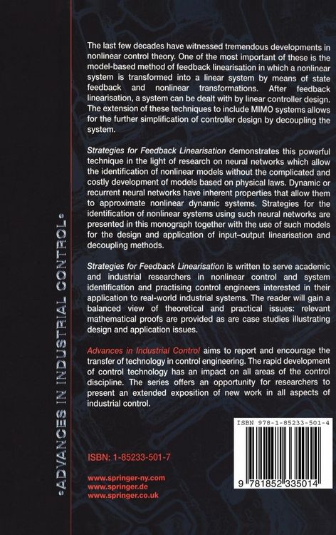 Produktbild: Strategies for Feedback Linearisation