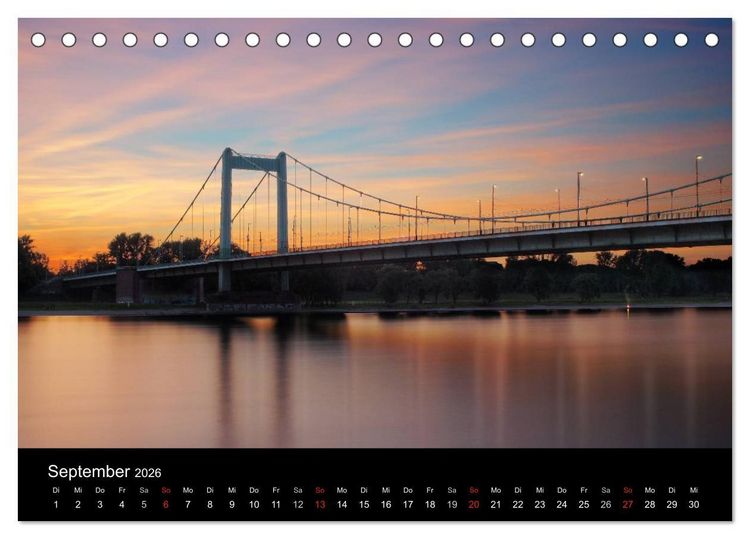 Produktbild: k&ouml;ln dunkelbunt II &ndash; Die Stadt leuchtet! (Tischkalender 2026 DIN A5 quer), CALVENDO Monatskalender