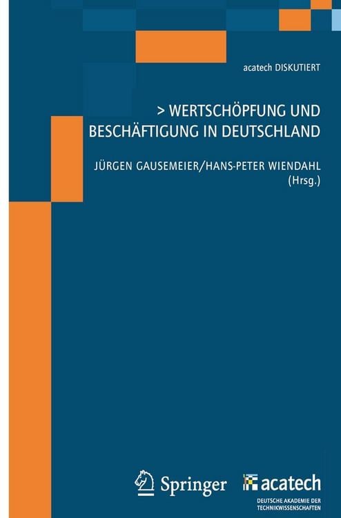 Produktbild: Wertsch&ouml;pfung und Besch&auml;ftigung in Deutschland
