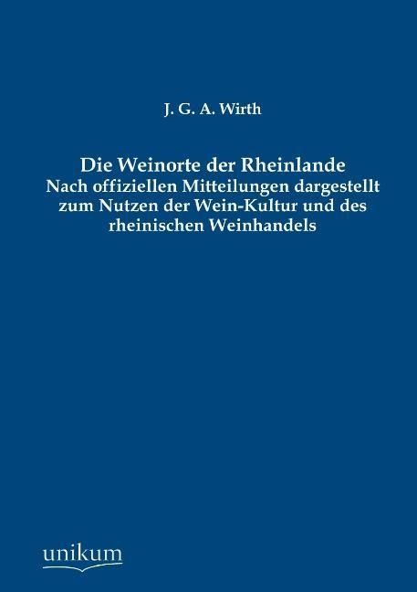 Produktbild: Wirth, J: Weinorte der Rheinlande