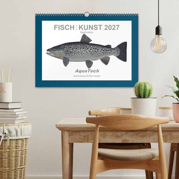Produktbild: Fisch als Kunst 2027: Seeforellen (Wandkalender 2027 DIN A3 quer), CALVENDO Monatskalender