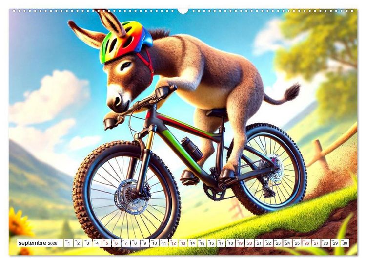 Produktbild: Illusions animales - Amusez-vous au gr&eacute; de ces sc&egrave;nes animales rocambolesques (Calendrier mural 2026 DIN A2 vertical) calendrier de bureau