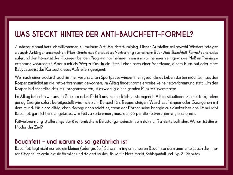 Produktbild: Anti-Bauchfett-Formel