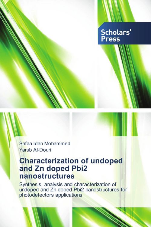 Produktbild: Characterization of undoped and Zn doped Pbi2 nanostructures