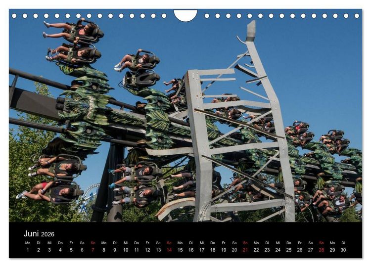 Produktbild: Made for Fear - Der Achterbahnkalender (Wandkalender 2026 DIN A4 quer), CALVENDO Monatskalender