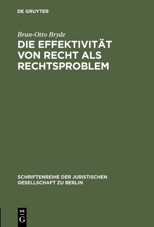 Produktbild: Die Effektivit&auml;t von Recht als Rechtsproblem
