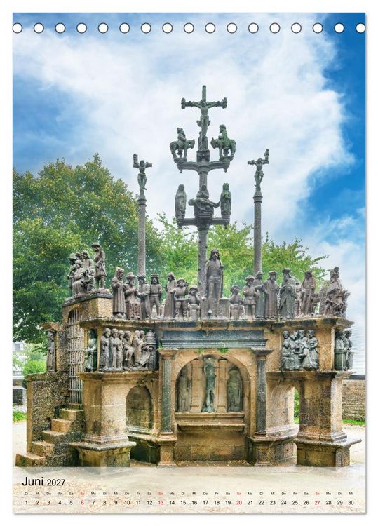 Produktbild: Kalvarien in der Bretagne (Tischkalender 2027 DIN A5 hoch), CALVENDO Monatskalender