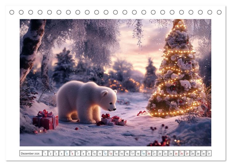 Produktbild: Kleiner Eisb&auml;r und die gro&szlig;e Welt (Tischkalender 2026 DIN A5 quer), CALVENDO Monatskalender