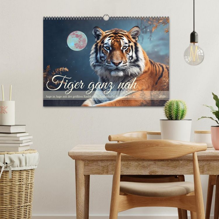 Produktbild: Tiger ganz nah (Wandkalender 2026 DIN A3 quer), CALVENDO Monatskalender