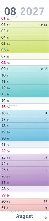 Produktbild: Bunte Wochen Langplaner 2027