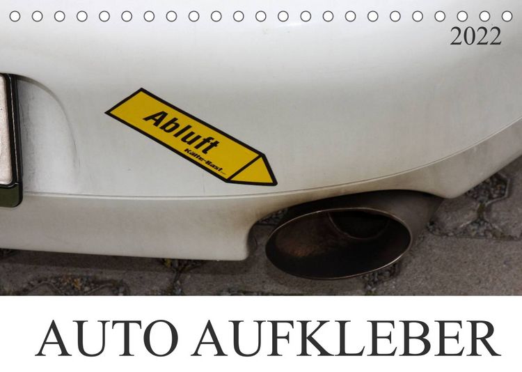 Produktbild: AUTO AUFKLEBER (Tischkalender 2022 DIN A5 quer)