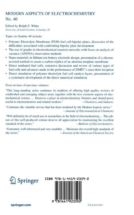 Produktbild: Modern Aspects of Electrochemistry 40