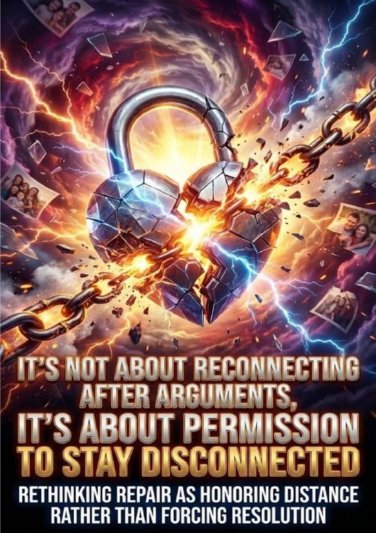 Produktbild: It's Not About Reconnecting After Arguments, It's About Permission to Stay Disconnected