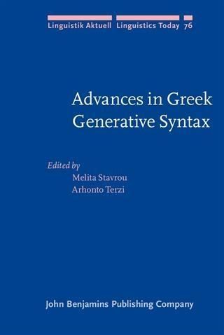 Produktbild: Advances in Greek Generative Syntax