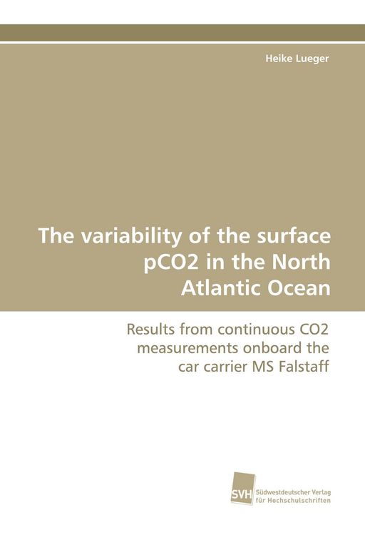 Produktbild: The variability of the surface pCO2 in the North Atlantic Ocean